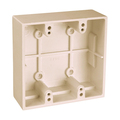 Abb Electrical Box, 23.8 cu in, Mount Box, 2 Gang, Urea, Rectangular 5072-IVORY